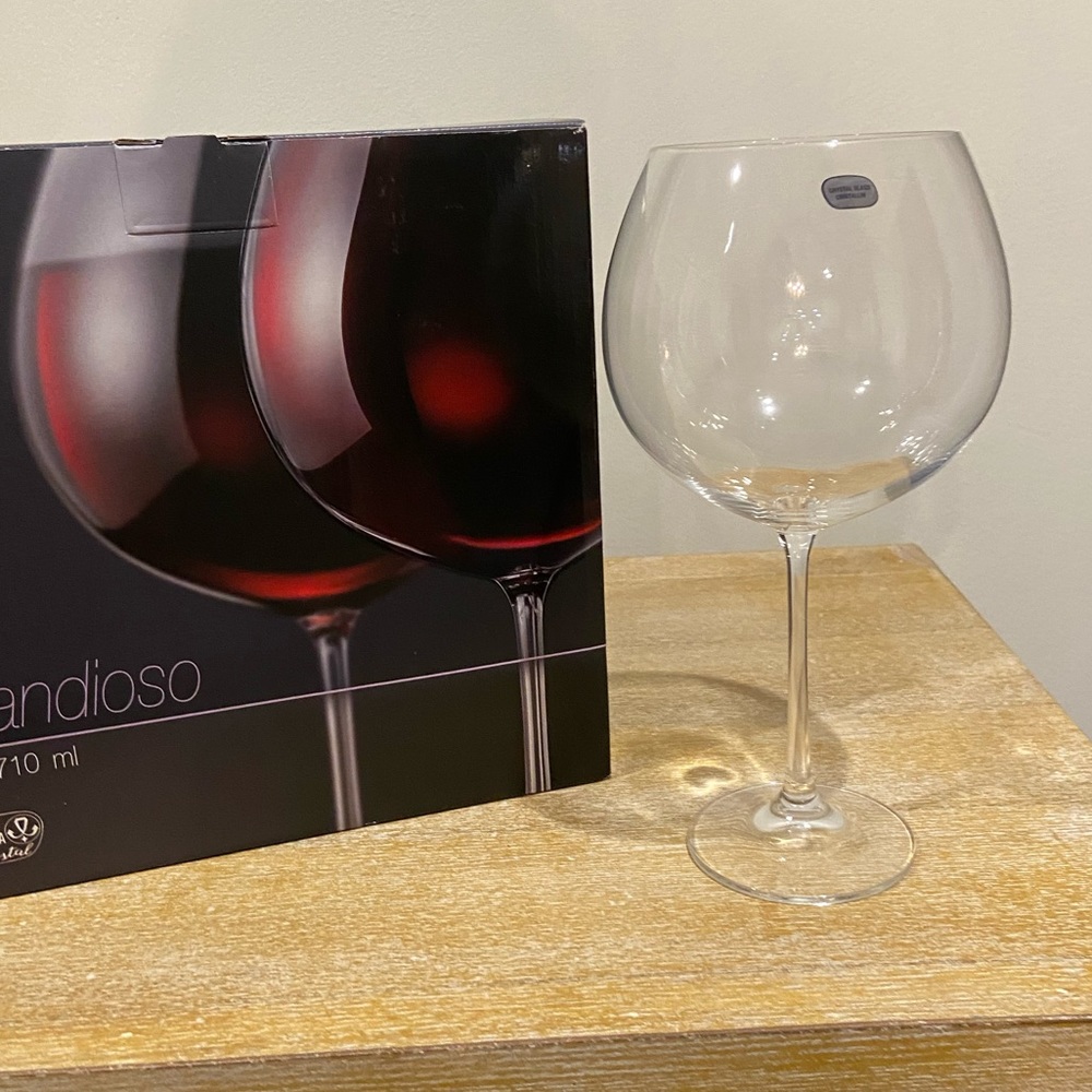 BOHEMIA CRYSTAL GRANDIOSO RED WINE GLASS 710ML (SET OF 2 PCS)
